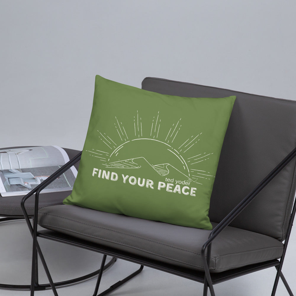 Find Your Peace Basic Pillow