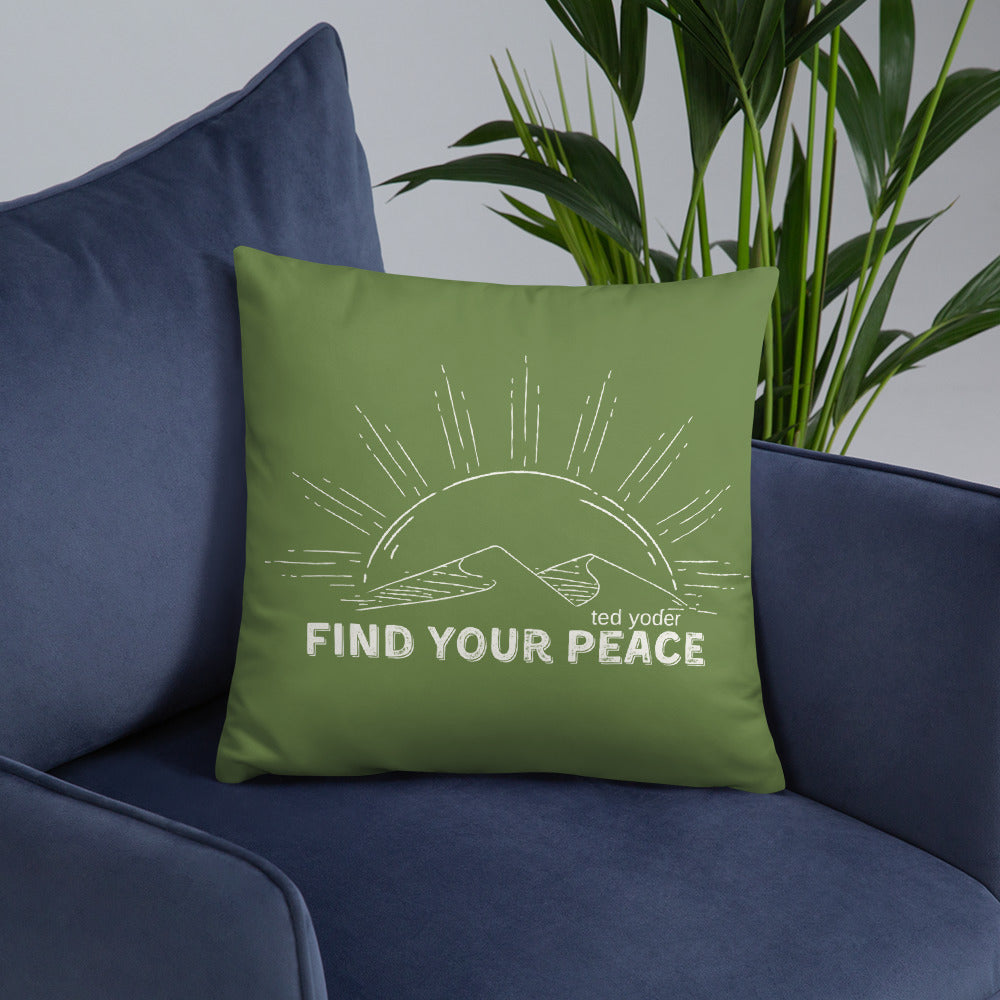 Find Your Peace Basic Pillow