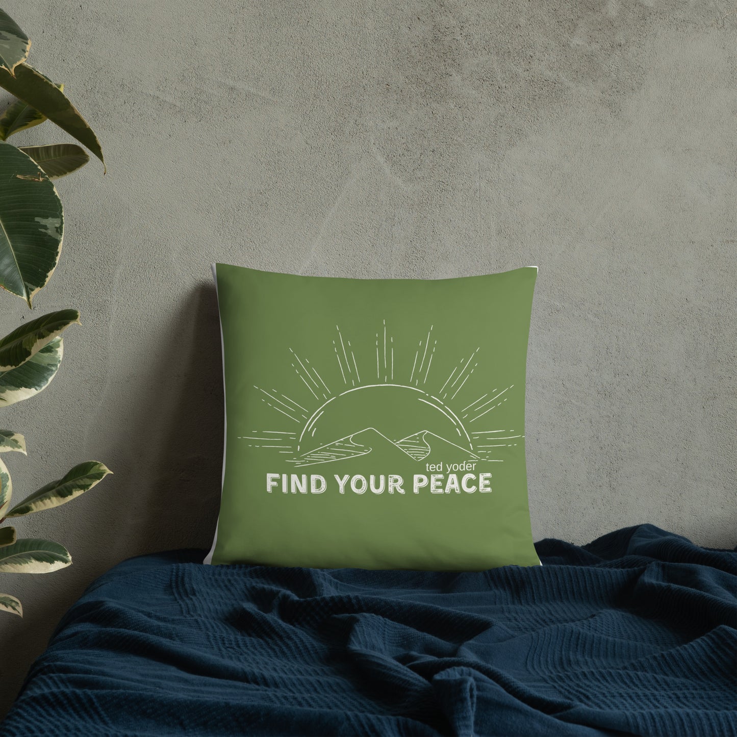 Find Your Peace Basic Pillow