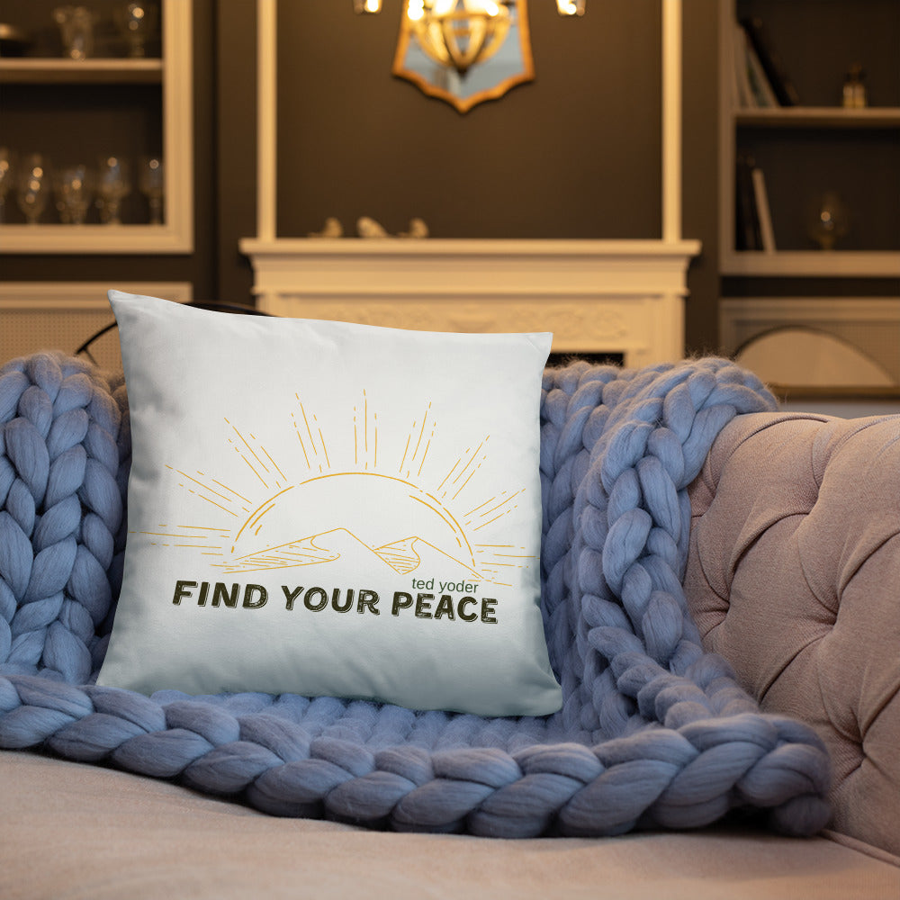 Find Your Peace Basic Pillow
