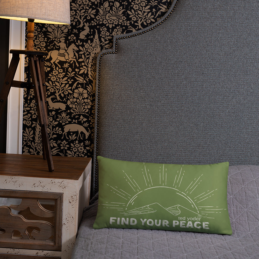 Find Your Peace Basic Pillow