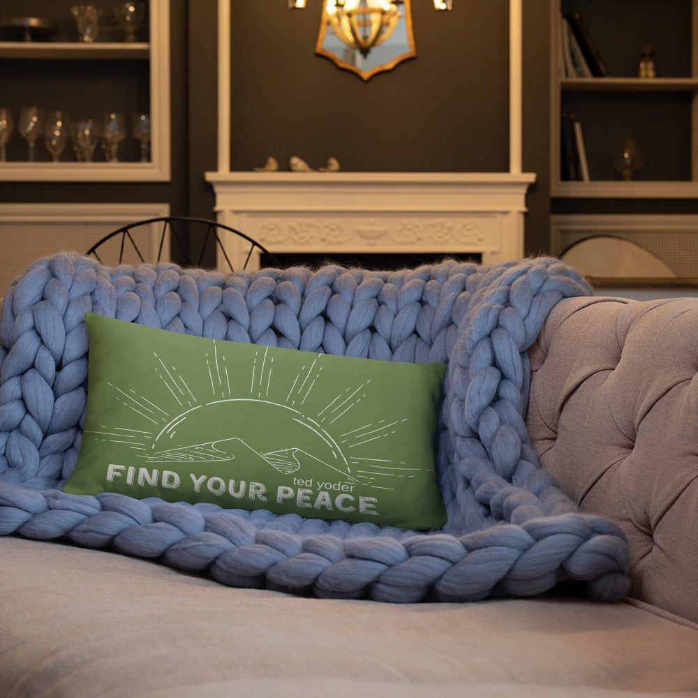 Find Your Peace Basic Pillow