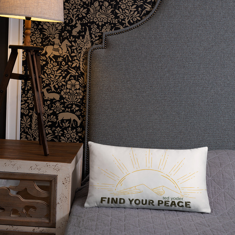 Find Your Peace Basic Pillow