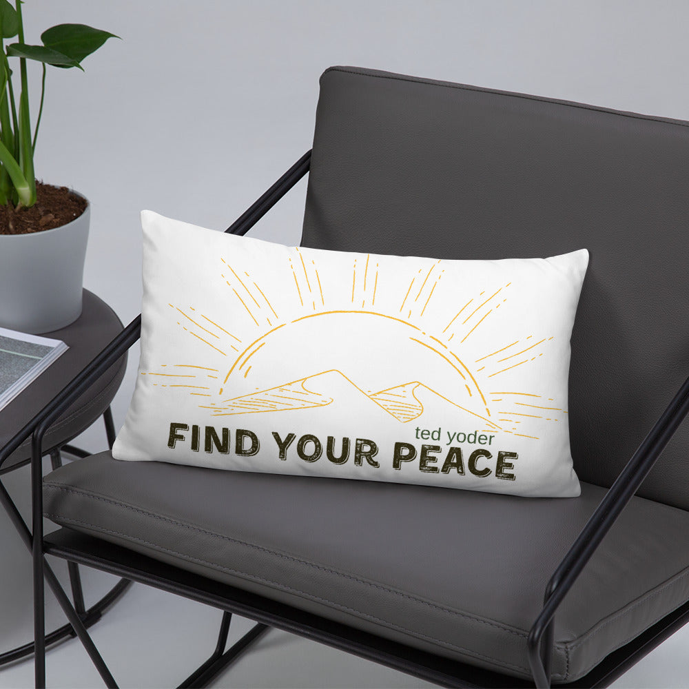 Find Your Peace Basic Pillow