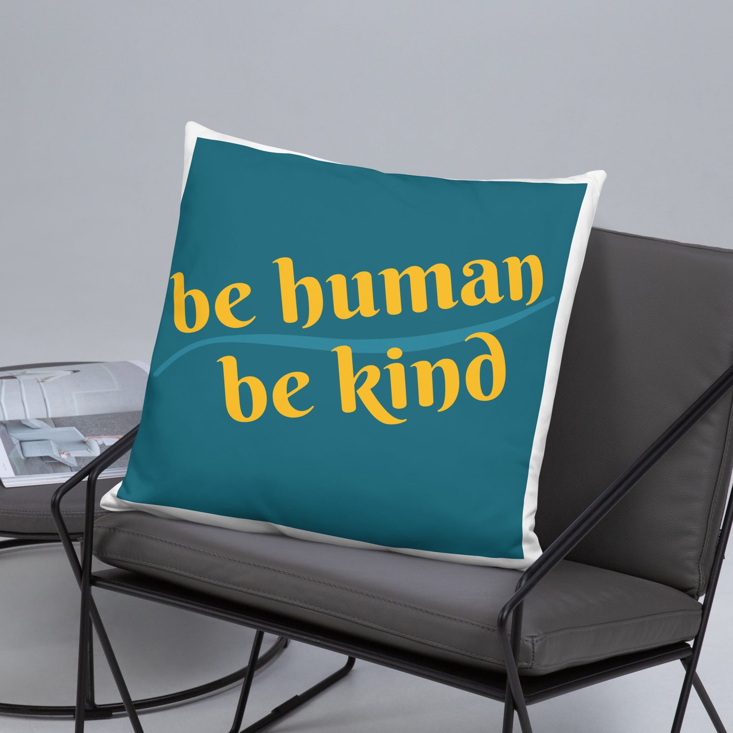 Be Humand; Be Kind Basic Pillow