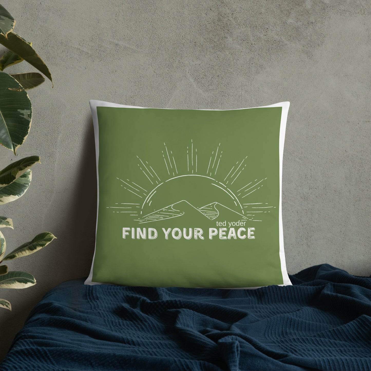 Find Your Peace Basic Pillow