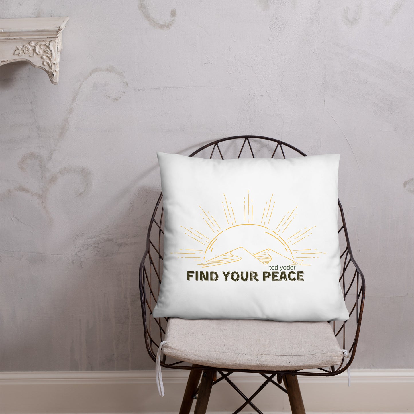 Find Your Peace Basic Pillow