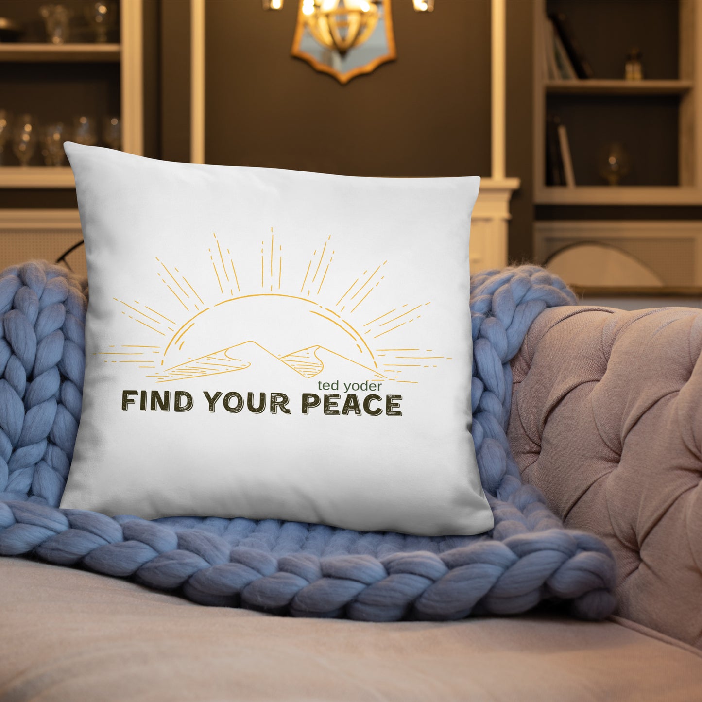 Find Your Peace Basic Pillow