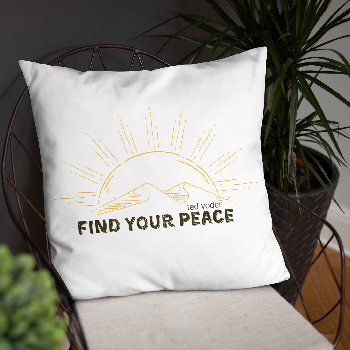 Find Your Peace Basic Pillow