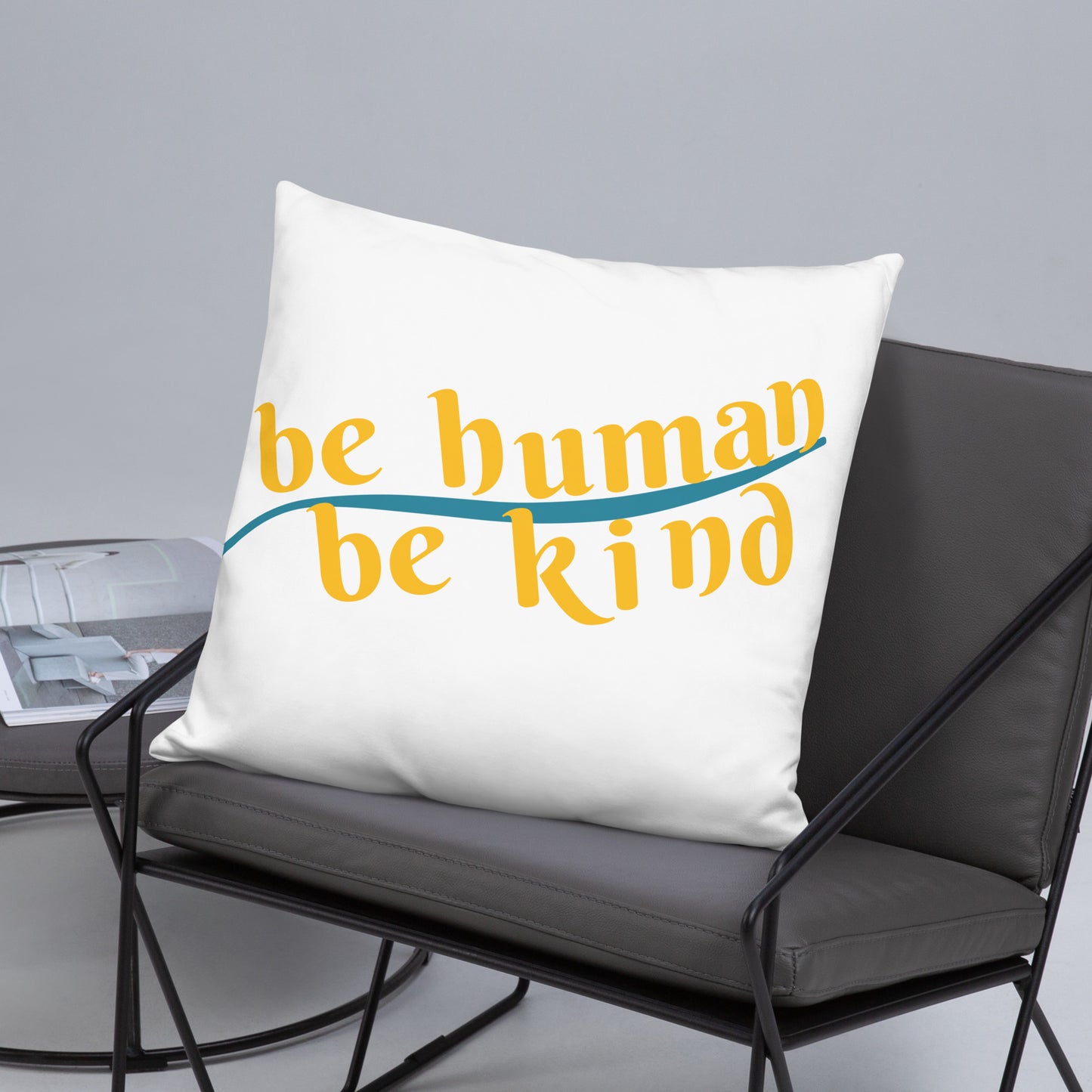 Be Humand; Be Kind Basic Pillow