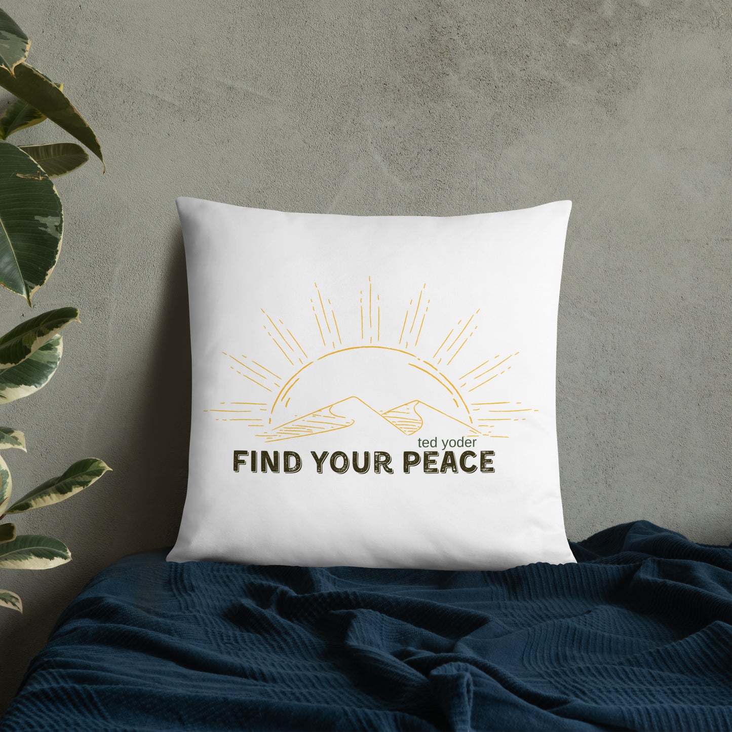 Find Your Peace Basic Pillow