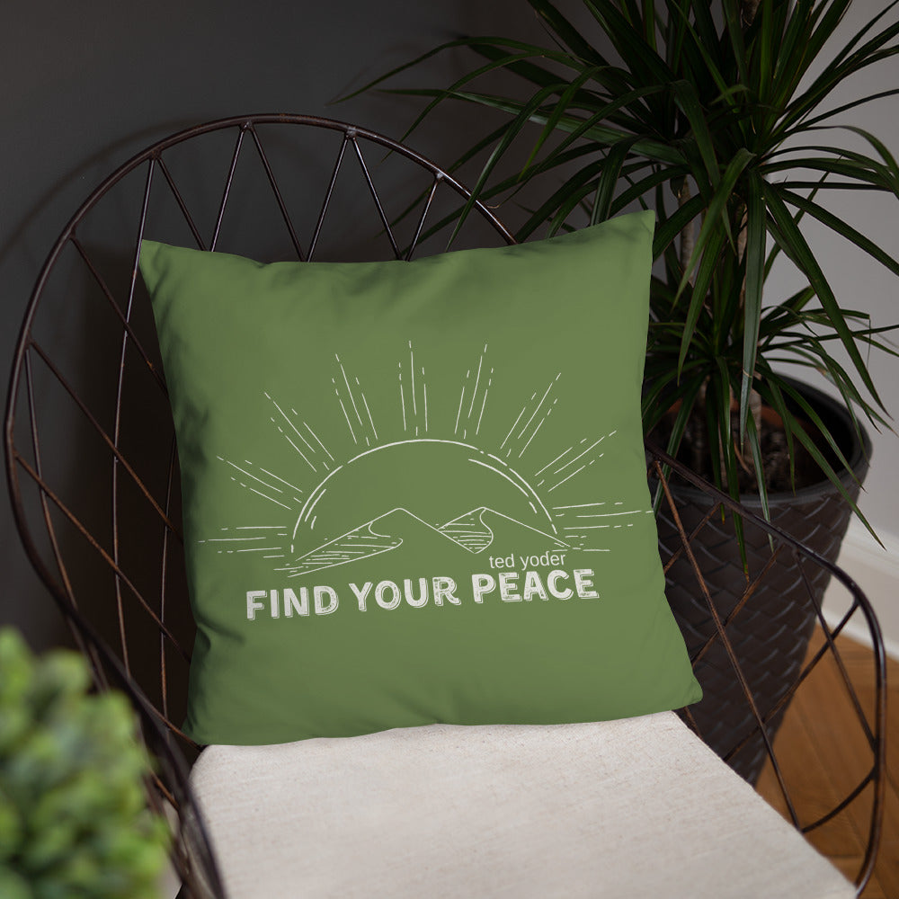 Find Your Peace Basic Pillow – Ted Yoder Music
