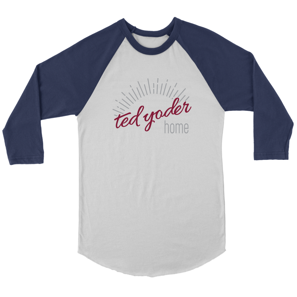 Home Baseball T shirt 3/4 length sleeve