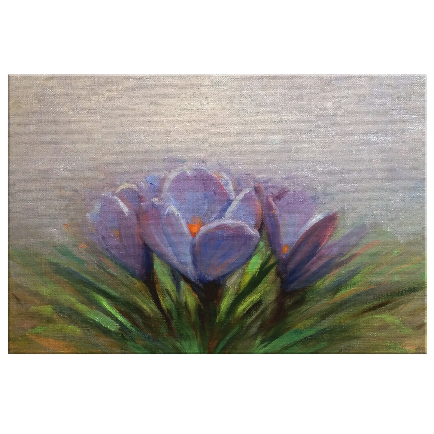 March of the Crocus 8x12 Canvas